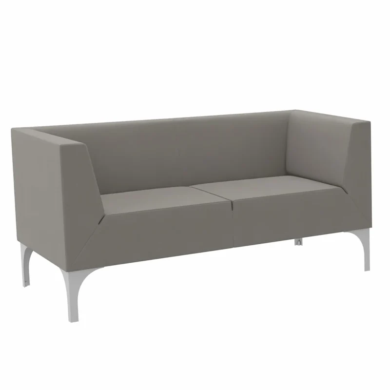 SMV Paralles Lounge-Sofa 2er | Loungesofa Brandschutzzertifiziert | schwer entflammbar nach DIN 66084 p-a / B1