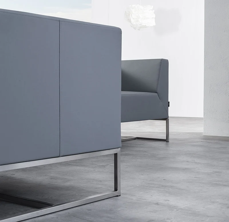 SMV Paralles Lounge-Sofa 2er | Loungesofa Brandschutzzertifiziert | schwer entflammbar nach DIN 66084 p-a / B1