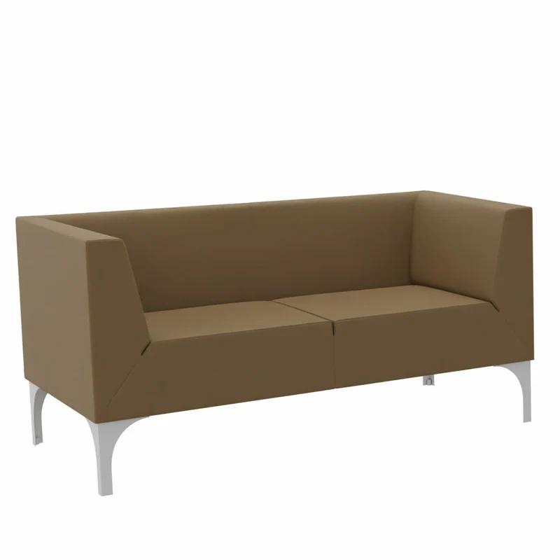SMV Paralles Lounge-Sofa 2er | Loungesofa Brandschutzzertifiziert | schwer entflammbar nach DIN 66084 p-a / B1