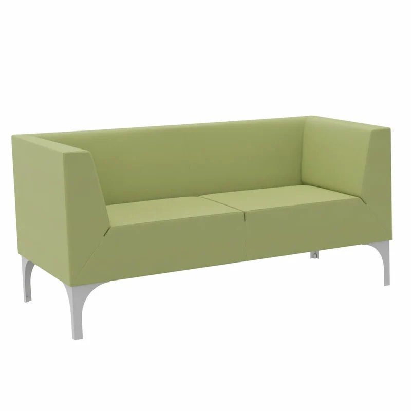 SMV Paralles Lounge-Sofa 2er | Loungesofa Brandschutzzertifiziert | schwer entflammbar nach DIN 66084 p-a / B1