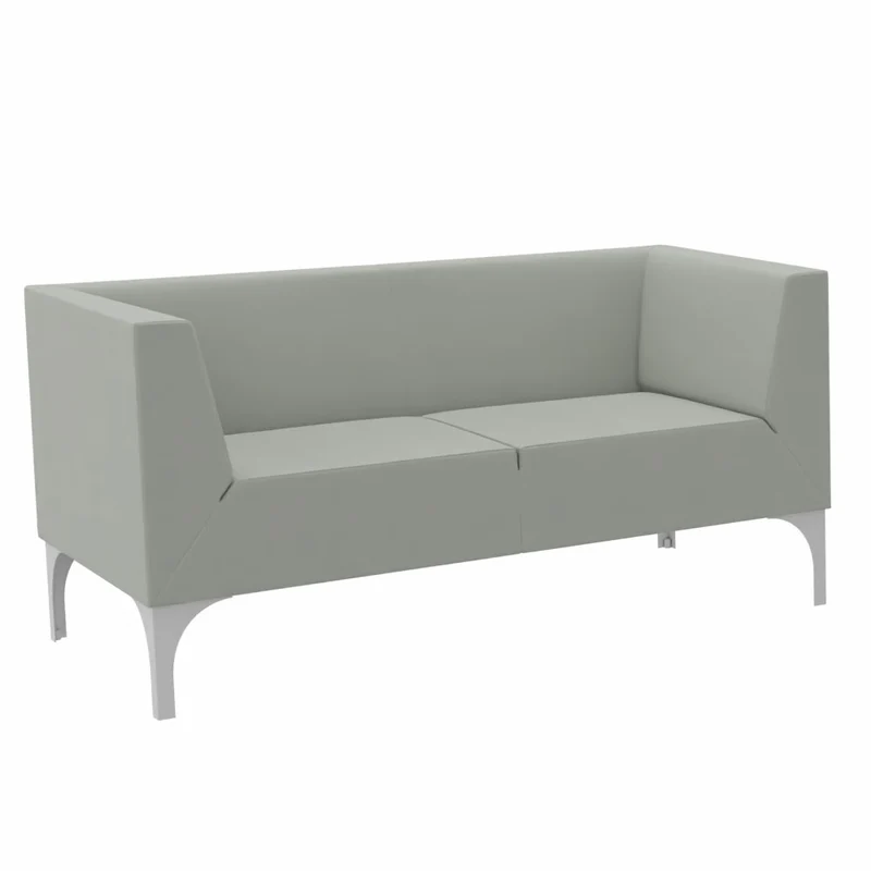SMV Paralles Lounge-Sofa 2er | Loungesofa Brandschutzzertifiziert | schwer entflammbar nach DIN 66084 p-a / B1