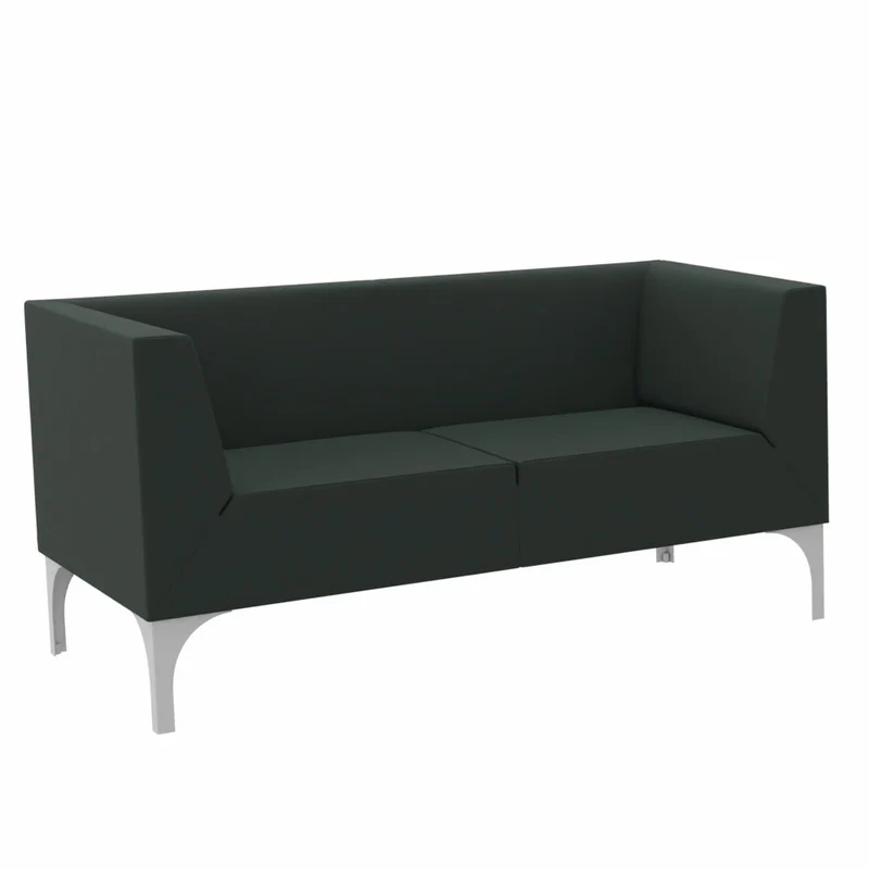 SMV Paralles Lounge-Sofa 2er | Loungesofa Brandschutzzertifiziert | schwer entflammbar nach DIN 66084 p-a / B1