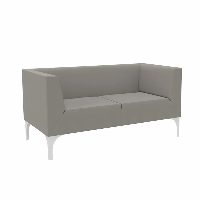 SMV Paralles Lounge-Sofa 2er | Loungesofa Brandschutzzertifiziert | schwer entflammbar nach DIN 66084 p-a / B1