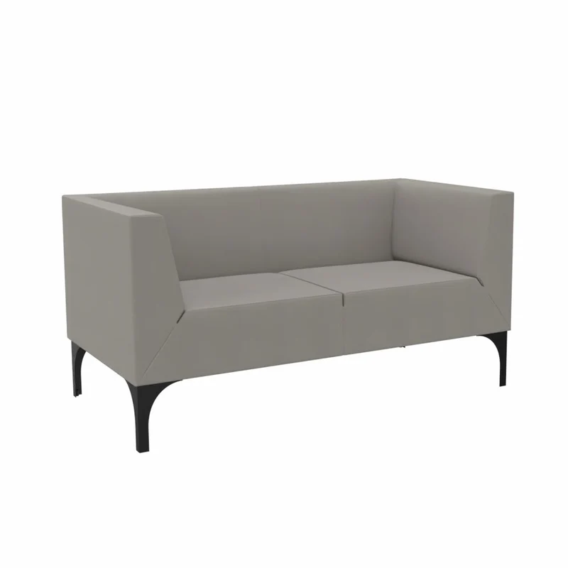 SMV Paralles Lounge-Sofa 2er | Loungesofa Brandschutzzertifiziert | schwer entflammbar nach DIN 66084 p-a / B1