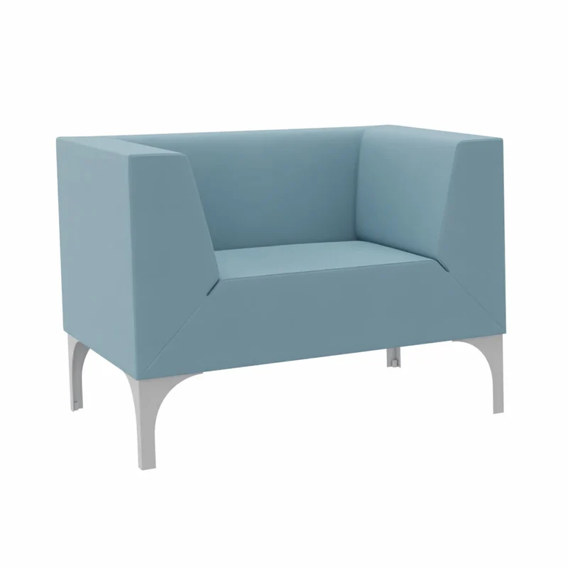 SMV Paralles Lounge-Sofa 1er | Lounge-Sessel Brandschutzzertifiziert | schwer entflammbar nach DIN 66084 p-a / B1