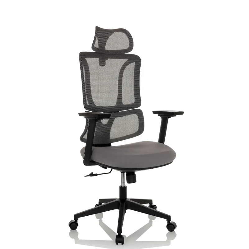 ERGOMY | Stoff / Netz | Rahmen: Schwarz - Home Office Bürostuhl