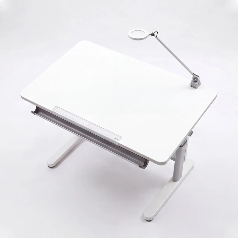 Schreibtisch Santana, Schiefergrau, 120x70 cm, Kurbel