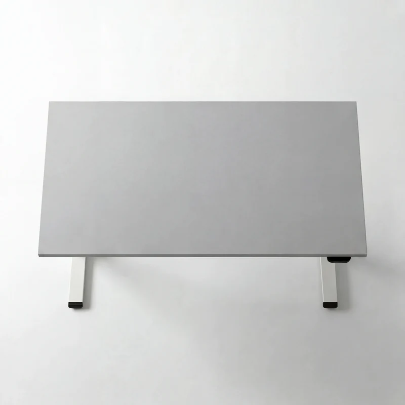Schreibtisch höhenverstellbar Elisa, 120x60 cm, Platinium weiß