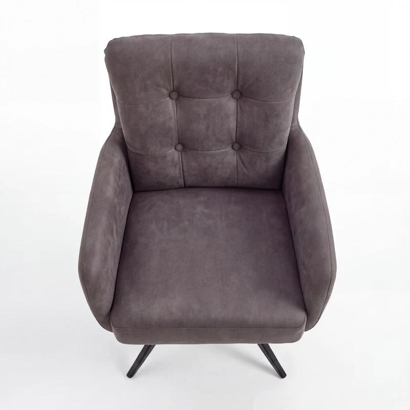 Polsterstuhl, Ella, Microfaser Cowboy grey