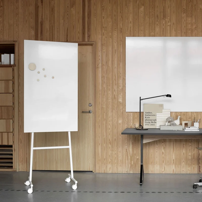 LINTEX ONE Mobile | Mobiles Keramik Whiteboard | schwarzes - weißes Gestell | 3 Größen