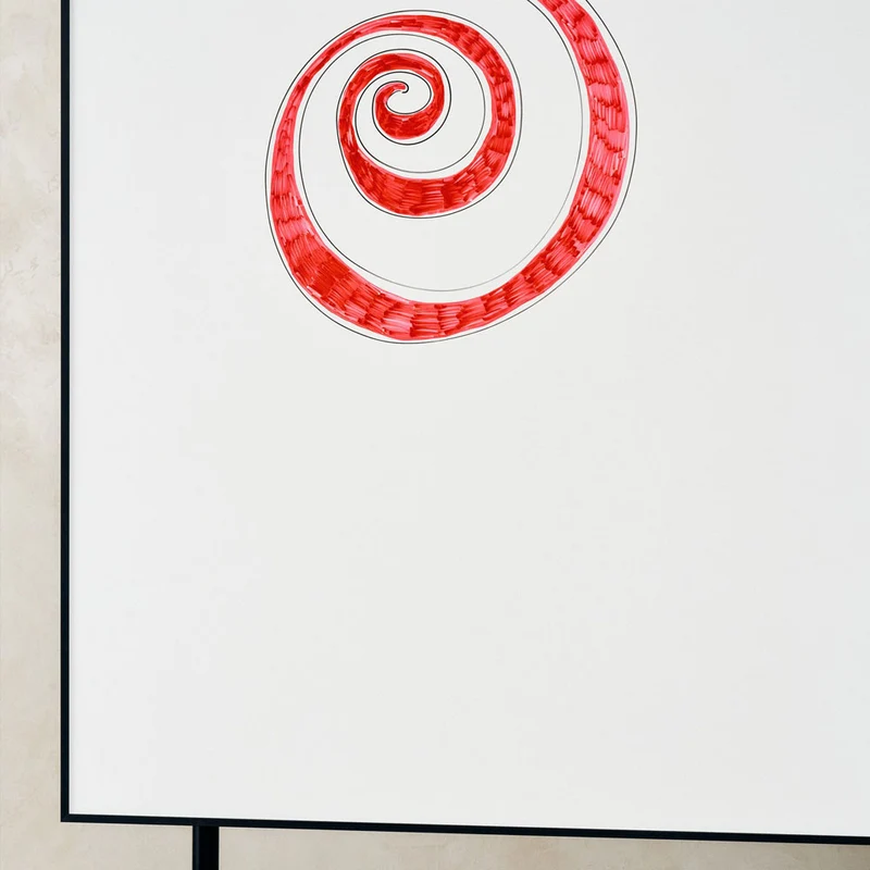 LINTEX ONE Mobile | Mobiles Keramik Whiteboard | schwarzes - weißes Gestell | 3 Größen