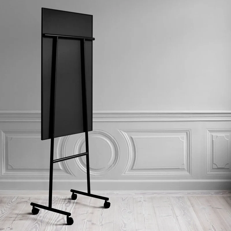 LINTEX ONE Mobile | Mobiles Keramik Whiteboard | schwarzes - weißes Gestell | 3 Größen