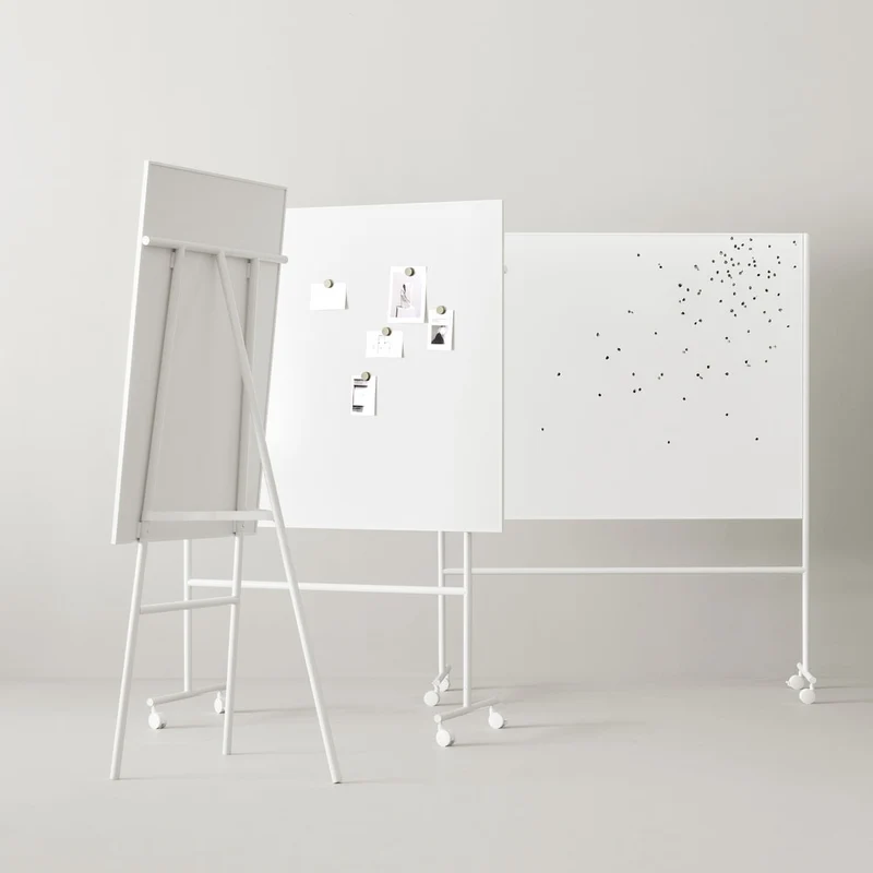 LINTEX ONE Mobile | Mobiles Keramik Whiteboard | schwarzes - weißes Gestell | 3 Größen