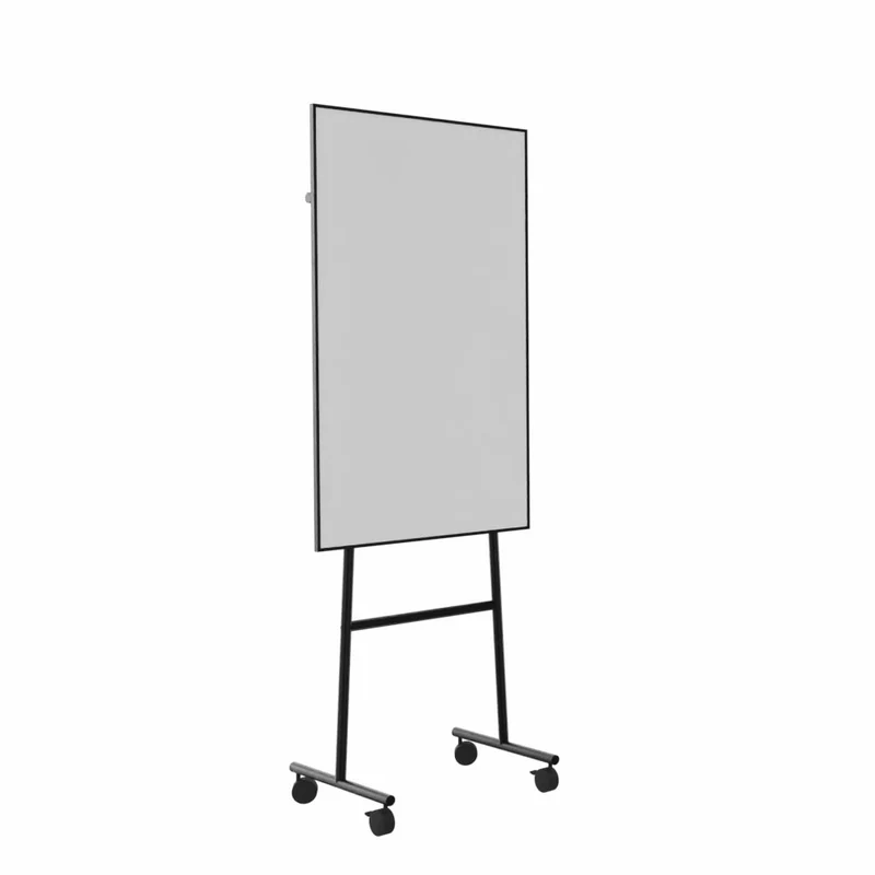 LINTEX ONE Mobile | Mobiles Keramik Whiteboard | schwarzes - weißes Gestell | 3 Größen