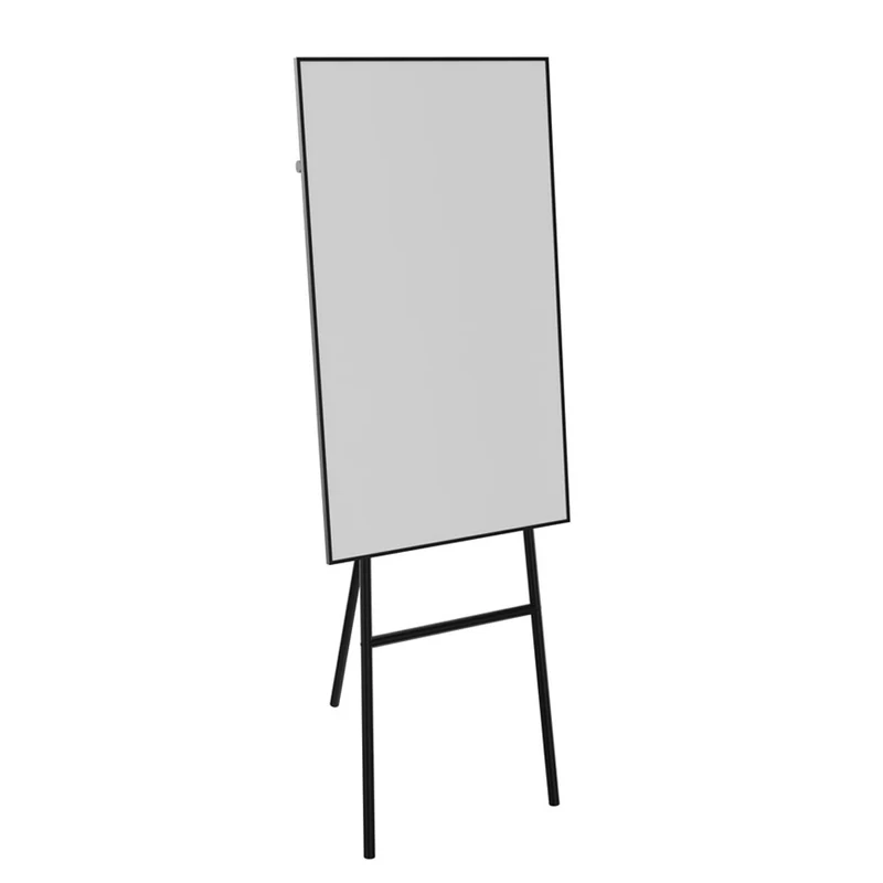 LINTEX ONE Flipchart | Keramik Whiteboard | schwarzes - weißes Gestell