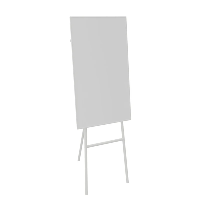 LINTEX ONE Flipchart | Keramik Whiteboard | schwarzes - weißes Gestell