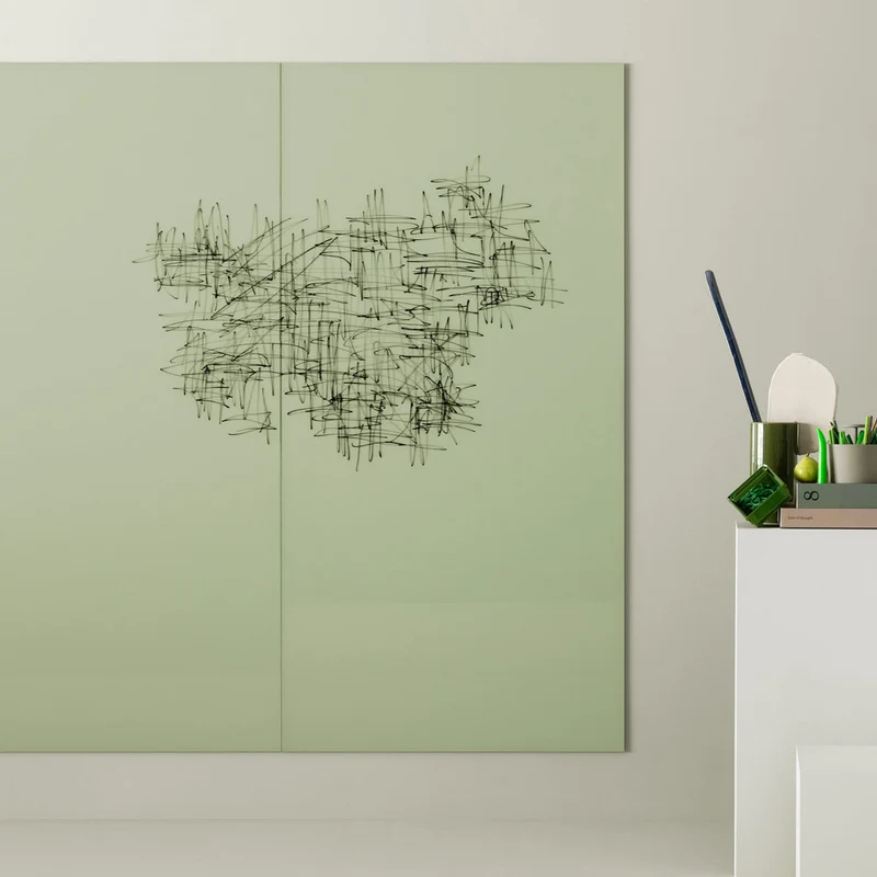 LINTEX Mood Spaces | Glas Whiteboard | Magnetische Schreibtafel | 24 Farben