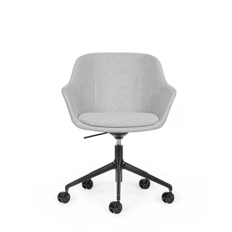 lento Smart Cosy D high | Gestell schwarz | Konferenzstuhl | Besucherstuhl | Wippfunktion & Rollen