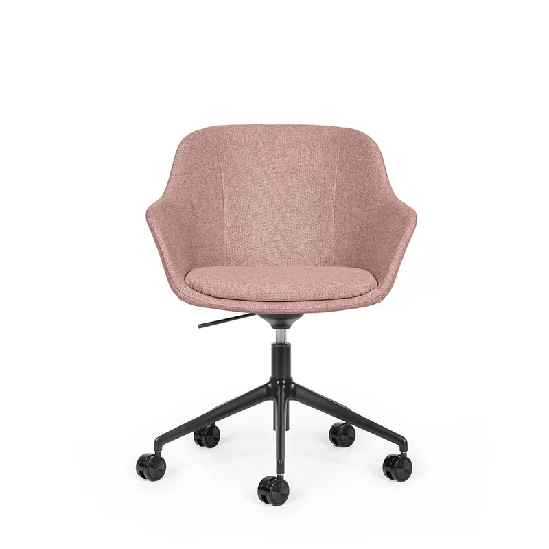 lento Smart Cosy D high | Gestell schwarz | Konferenzstuhl | Besucherstuhl | Wippfunktion & Rollen