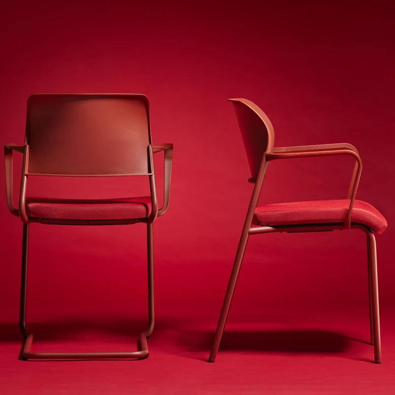 FM Asiento Besucherstuhl | Wartezimmerstuhl | Stapelstuhl 4-Fuß
