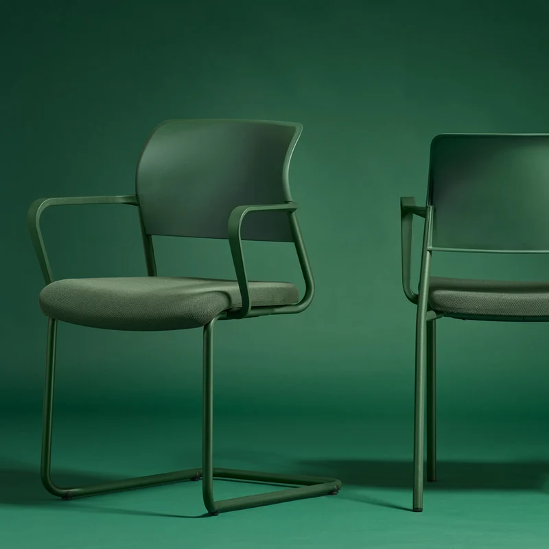 FM Asiento Besucherstuhl | Wartezimmerstuhl | Stapelstuhl 4-Fuß