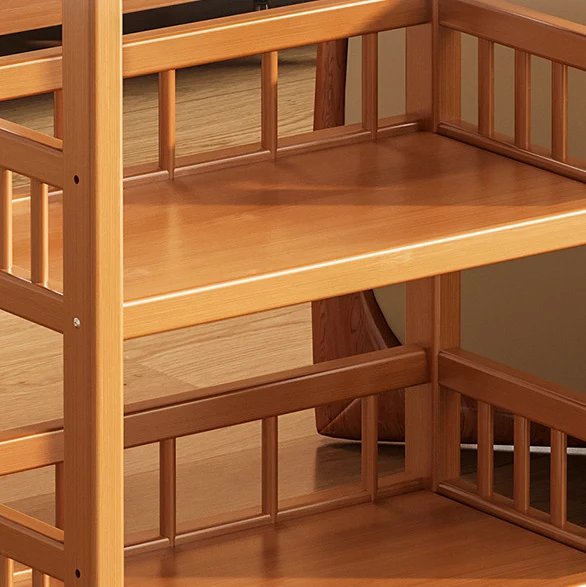 Modern Minimalist Bamboo & MDF Mobile Square Storage Shelf 2/3 Tier Living Room