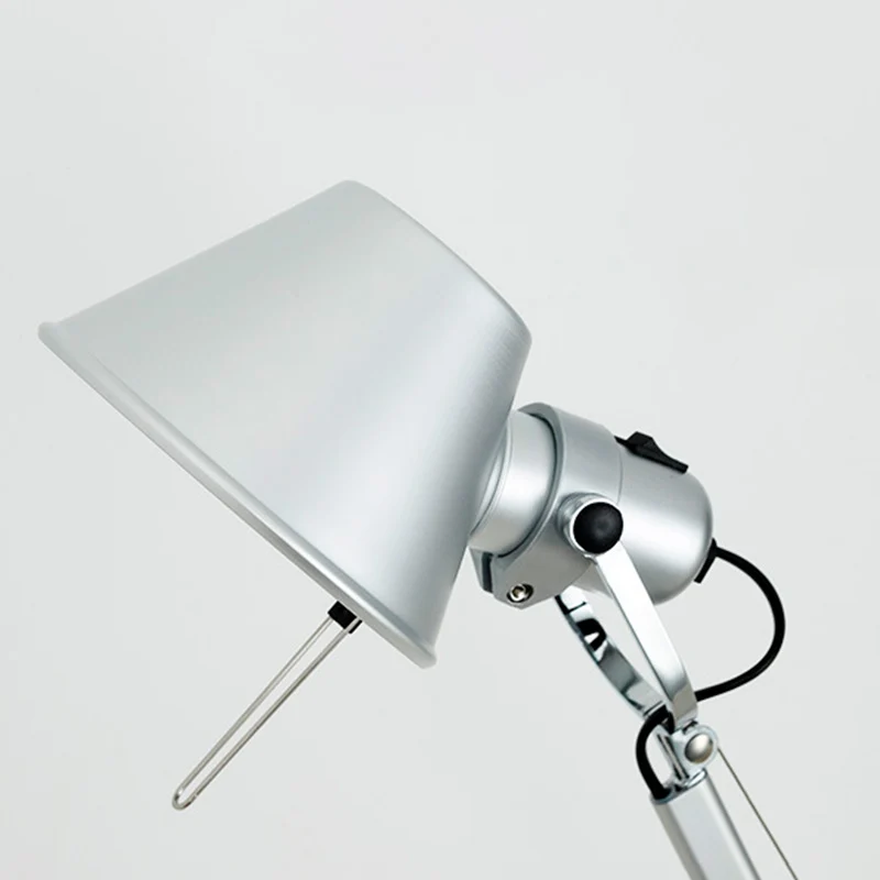 Contemporary Industrial Cylindrical Aluminum Alloy Adjustable 1-Light Desk Lamp For Home Office