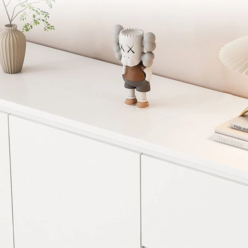 Modern Minimalist Plywood Metal Rounded Square Rectangle Storage Cabinet With 3 Drawers For Living Room