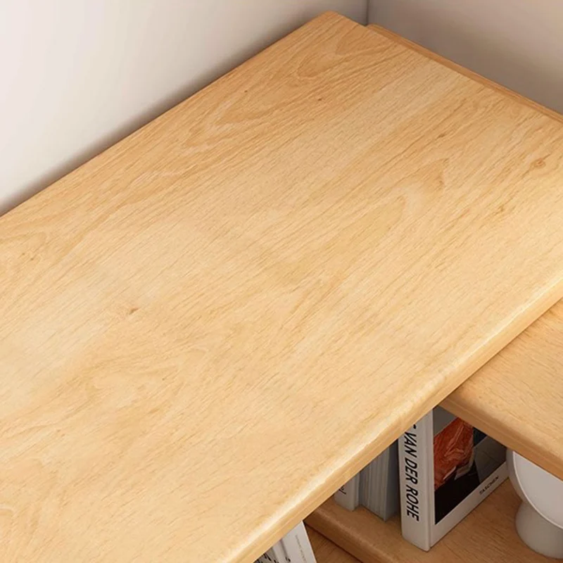 Contemporary Scandinavian Rectangular Eco-Friendly Board Storage Bookshelf 3/4-Tier For Bedroom