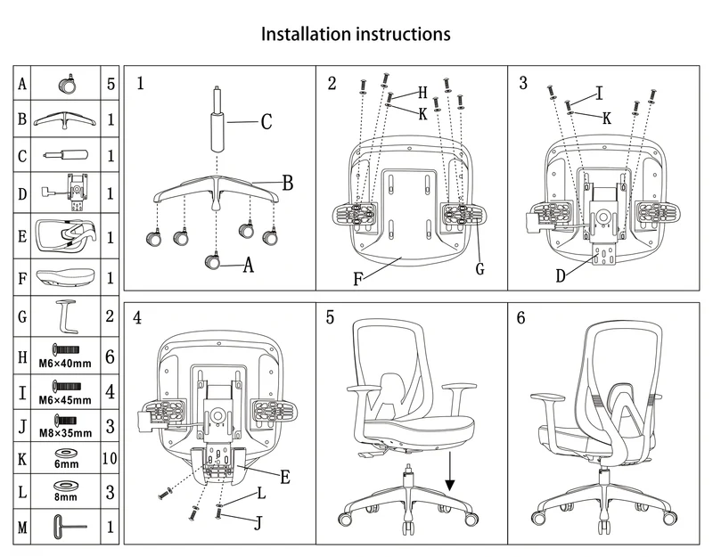 Modern Minimalist Mid-Back Mesh Executive Chair - Tilt Adjustment Silent Casters Desk Chair For Home Office