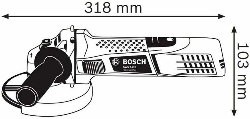 Bosch Professional Winkelschleifer GWS 7-125 720W 125mm
