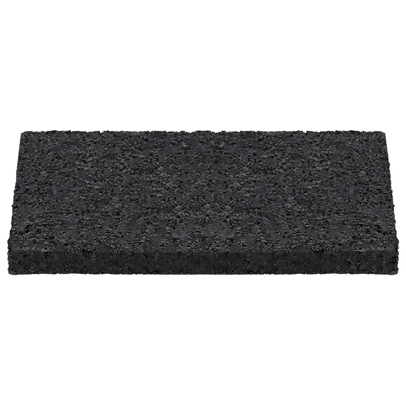 Tapete de Pátio em Granulado de Borracha Preto 6 x 9 x 0,6 cm