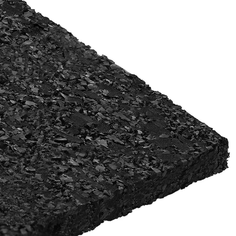 Tapete de Pátio em Granulado de Borracha Preto 6 x 9 x 0,6 cm