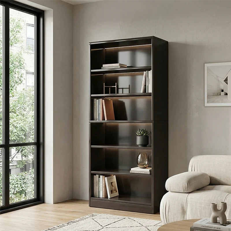 Modern Minimalist Rectangular Eco-Friendly Board Bookshelf 6-Tier For Home & Office
