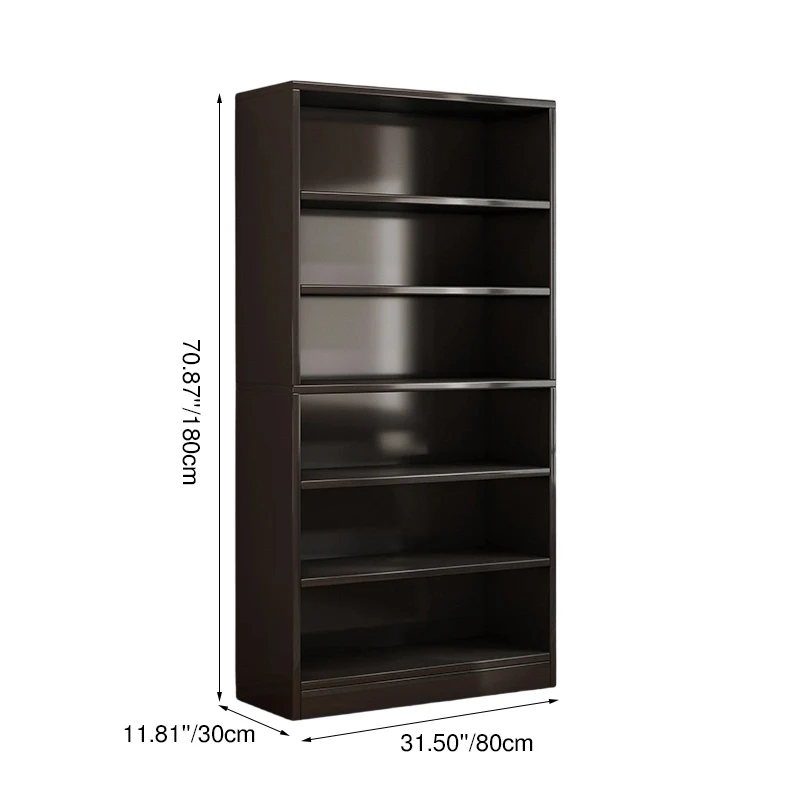 Modern Minimalist Rectangular Eco-Friendly Board Bookshelf 6-Tier For Home & Office