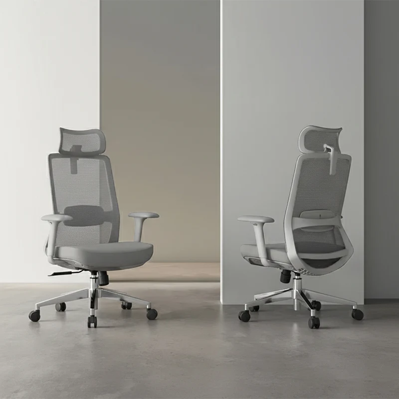 Ergonomic Adjustable Manager Desk Chair - Minimalist Durable High-Back Chair With 4D Adjustable Armrests & Silent Casters For Home Office