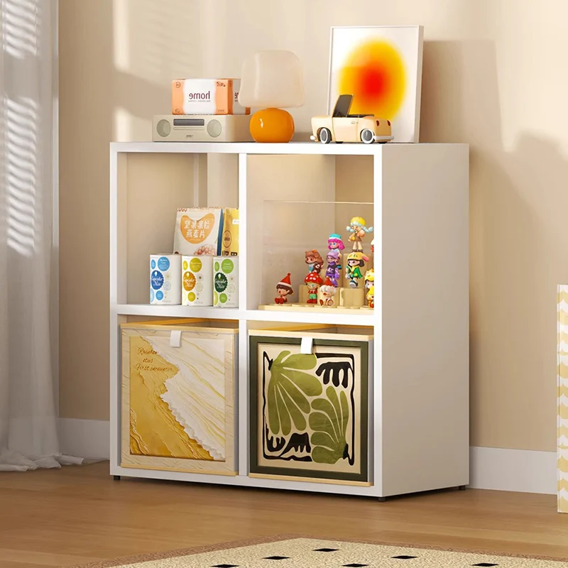 Modern Minimalist Carbon Steel Square Rectangle Storage Cabinet 4/6/8-Cabinet For Living Room