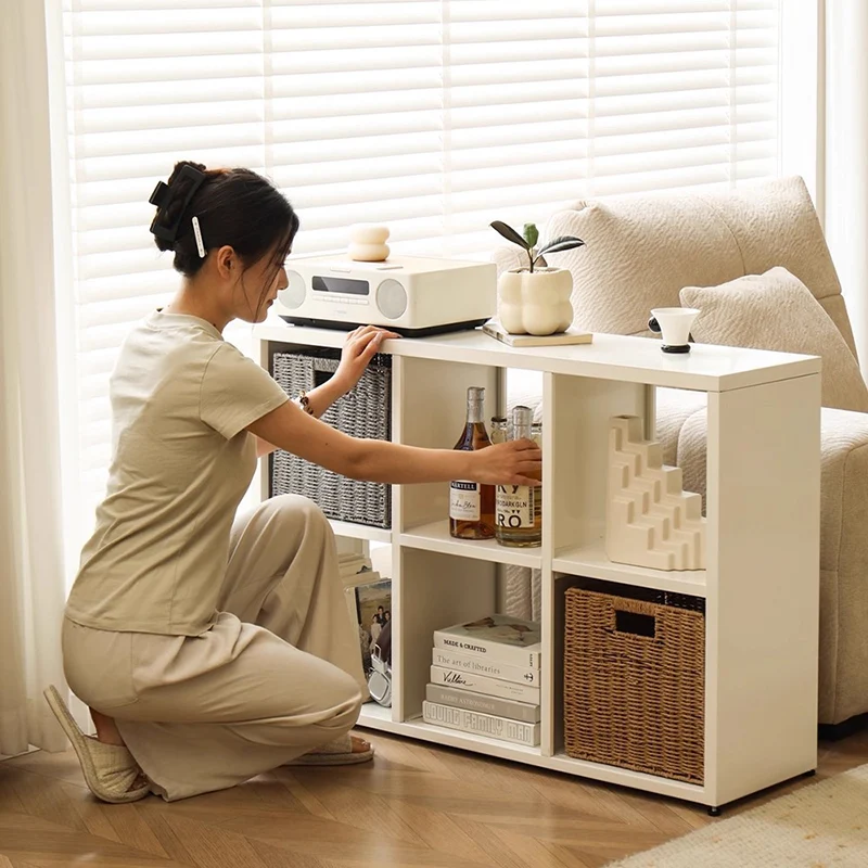 Modern Minimalist Carbon Steel Square Rectangle Storage Cabinet 4/6/8-Cabinet For Living Room