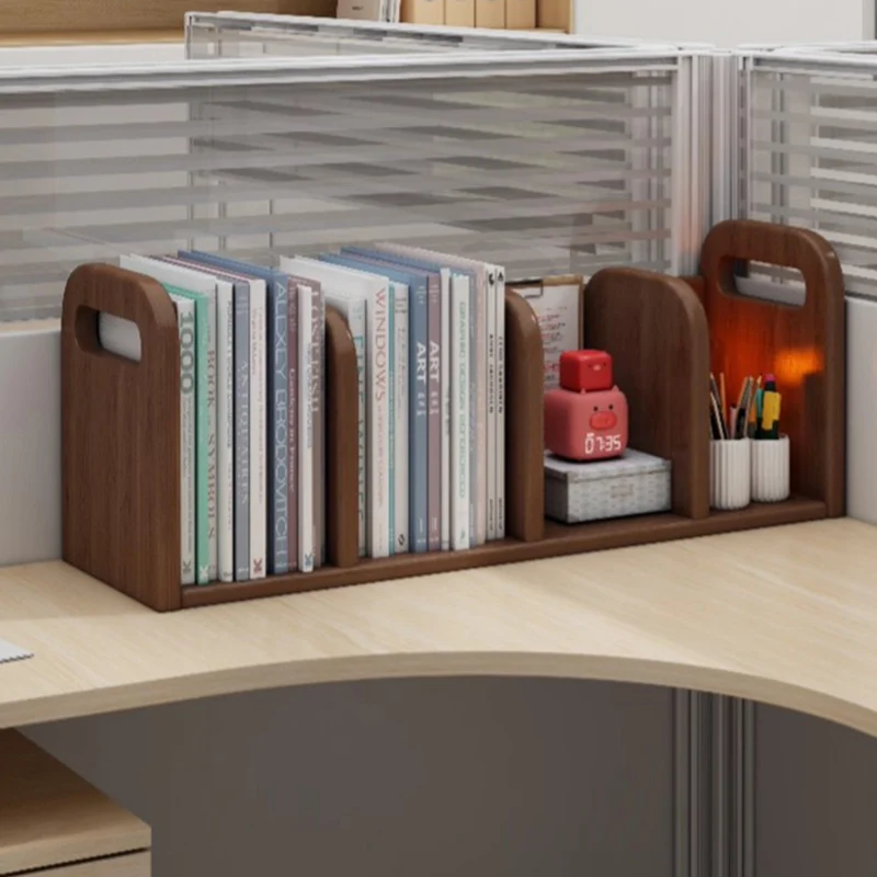 Modern Minimalist Melamine-faced MDF Curved Rectangular Desktop Storage Shelf 2/4-Shelves For Living Room