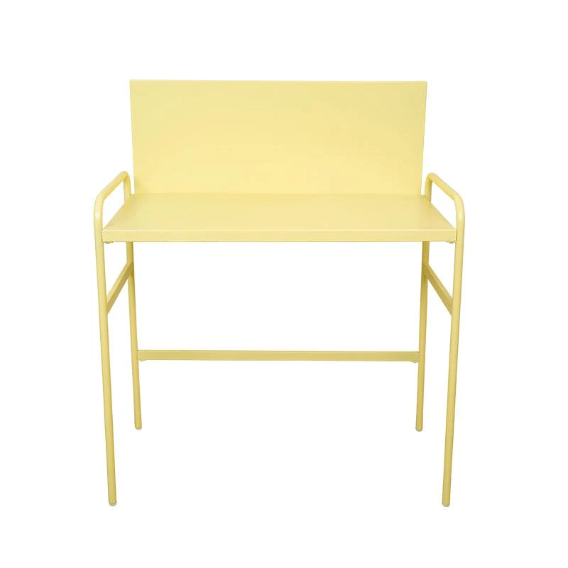 Contemporary Industrial Rectangular Iron Magnetic Desk 1-Tier For Study