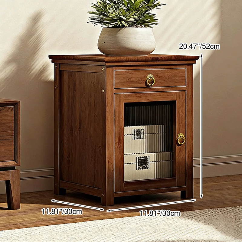 Traditional Chinese Square Nan Bamboo Iron Acrylic Display Rack 1/2/3/4-Tier For Living Room