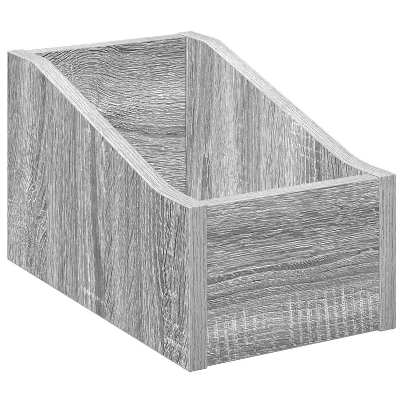 Caixa de Discos LP 2 unid. Sonoma cinzento 18 x 32 x 18 cm
