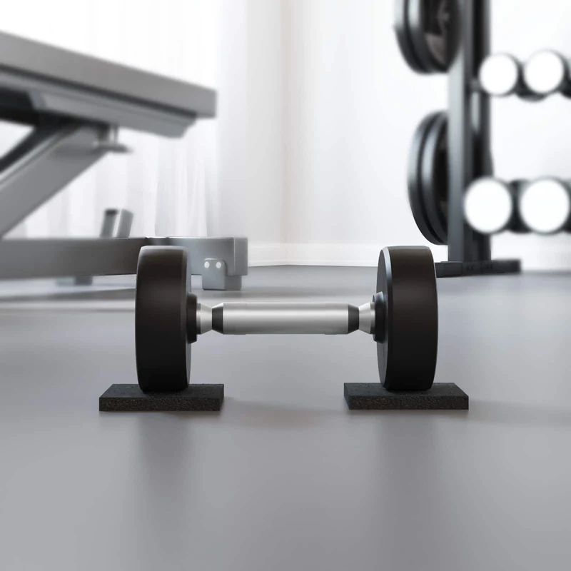 Tapete de Pátio em Granulado de Borracha Preto 6 x 9 x 1 cm