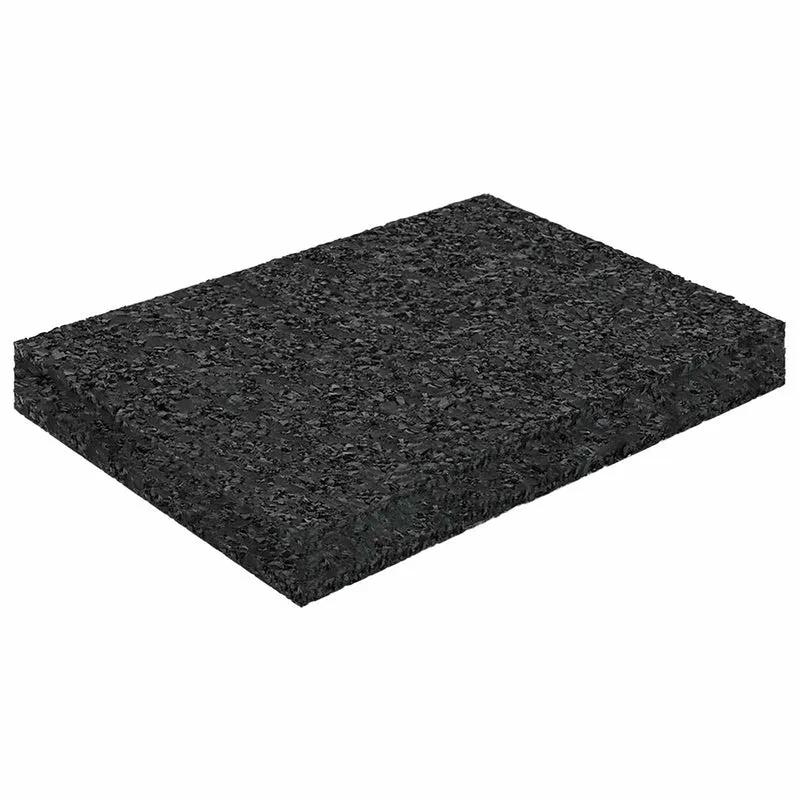 Tapete de Pátio em Granulado de Borracha Preto 6 x 9 x 1 cm