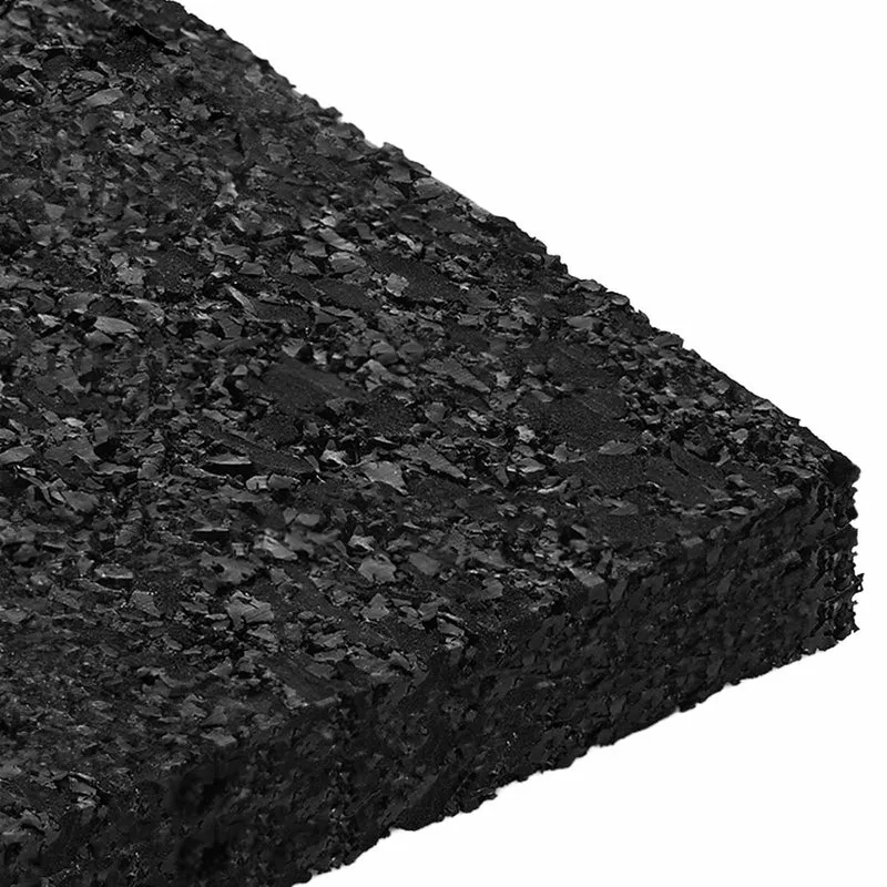 Tapete de Pátio em Granulado de Borracha Preto 6 x 9 x 1 cm