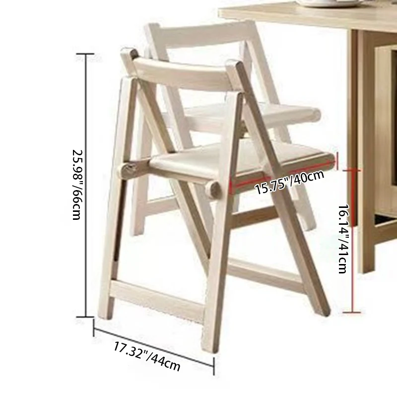 Contemporary Scandinavian Rectangular Rubberwood Medium-Density Fiberboard Foldable Desk & Chair Set 1-Drawer For Living Room & Dining Room