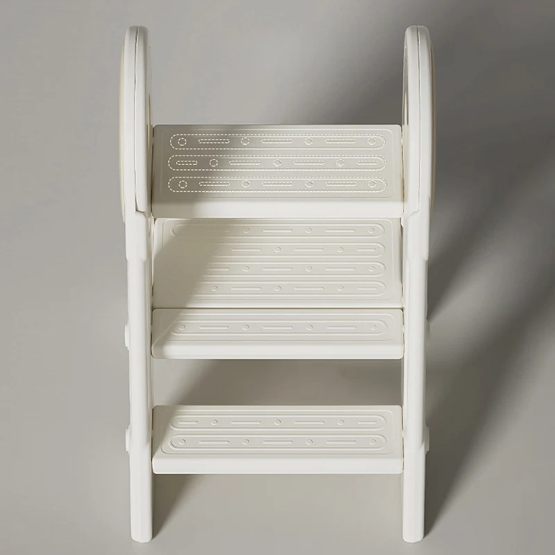 Contemporary Scandinavian Rectangular HDPE Foldable Kids Stool 3-Step For Bedroom & Living Room