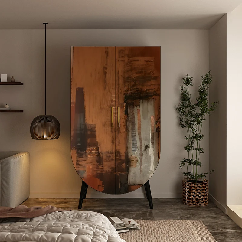 Traditional Vintage Rectangular Multi-Layer Solid Wood Panel Solid Wood Eco-Friendly Board Solid Wood Storage Cabinet 1-Drawer For Bedroom
