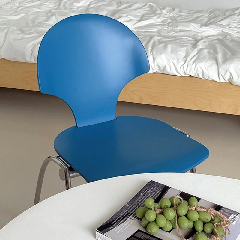 Modern Minimalist Curved Solid Wood Multi-layer Panel Stainless Steel Lounge Chair Backrest For Living Room