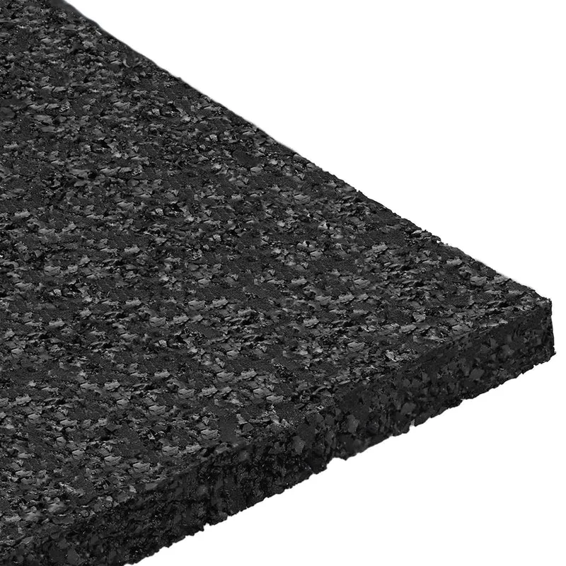 Tapete de Pátio em Granulado de Borracha Preto 9 x 9 x 0,6 cm